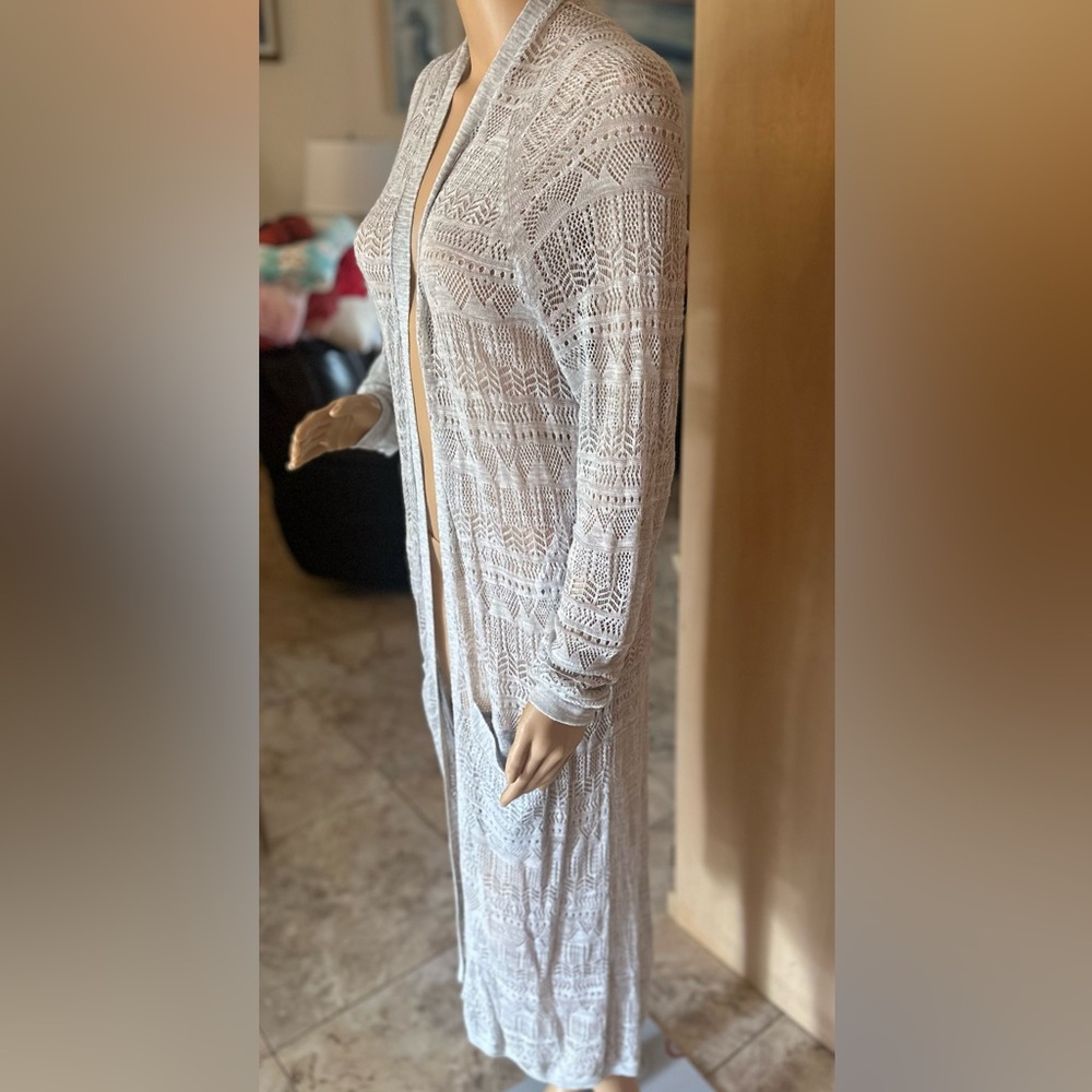 BCBG long cover up M Grey